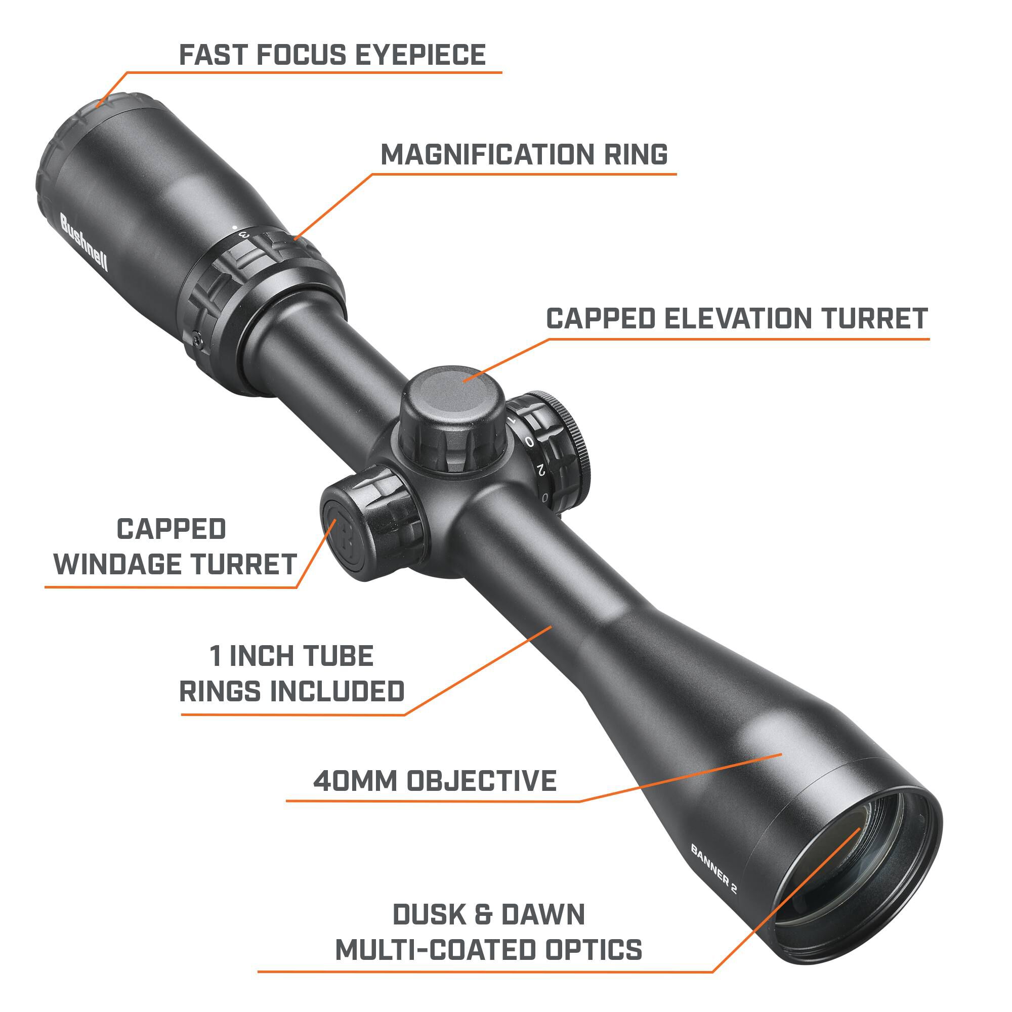 Bushnell Banner Lite-Site 3-9x40 Japan VINTAGE Scope !Read